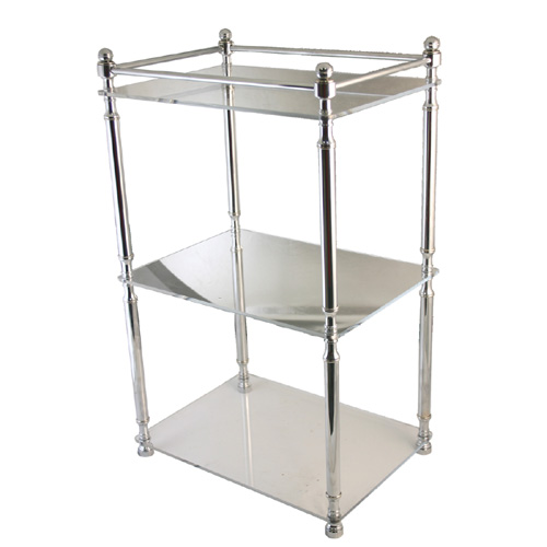 Retro-Wave 3 tier etagere with lucite shelves Retro-Wave 3 tier etagere with lucite shelves